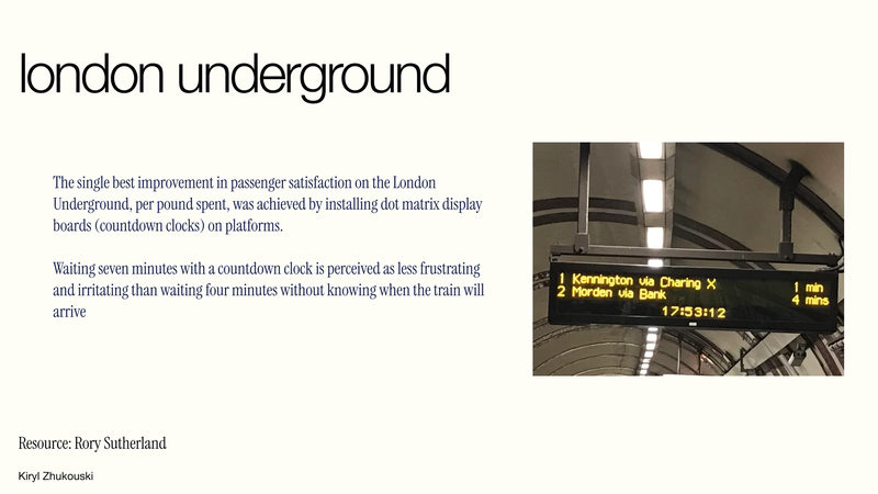 The London Underground’s countdown boards