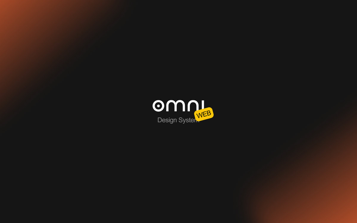 Omni, the design system for web, on a dark background